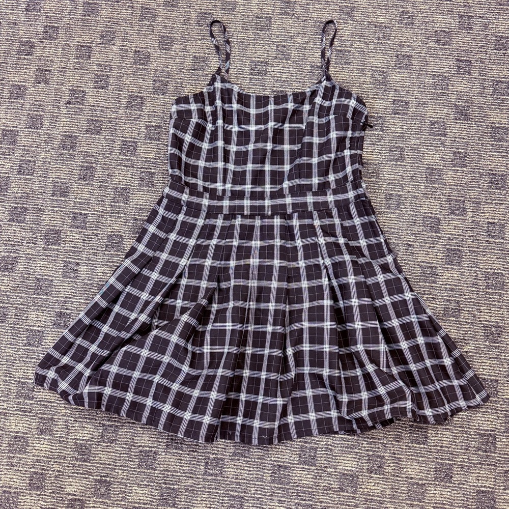 Divided‎ by H & M Plaid Black and White  Dress